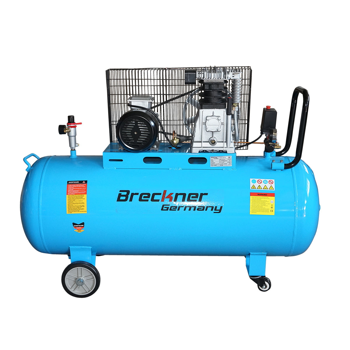 Air compressor 380V, 200L power 2.2kW/3HP maximum pressure 8 Bar, flow rate 250L/min Breckner Germany